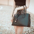 Women´s leather handbag Donna Black