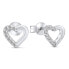 Romantic earrings in white gold EA525WAU
