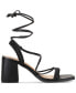 Фото #2 товара Women's Gemmaa Block Heel Lace Up Dress Sandals, Created for Macy's