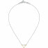 Decent steel bicolor necklace Trilliant SAWY10