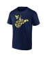 ფოტო #3 პროდუქტის Men's Navy West Virginia Mountaineers Home Win Hometown Collection T-shirt