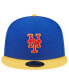 Фото #3 товара Men's Royal, Yellow New York Mets Empire 59FIFTY Fitted Hat