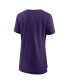 Фото #2 товара Women's Heather Purple Distressed Minnesota Vikings Our Pastime Tri-Blend T-shirt
