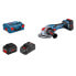 Фото #1 товара Bosch Akku-Winkelschleifer BITURBO GWX 18V-15 C mit 2x PC5,5 Ah Akkus + Lader in L-BOXX