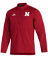 Фото #3 товара Men's Scarlet Nebraska Huskers 2021 Sideline Aeroready Quarter-Zip Jacket