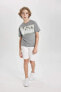 Erkek Çocuk T-shirt C1936a8/gr67 Grey