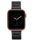 Фото #1 товара Ремешок для часов Anne Klein черный керамический, совместимый с Apple Watch 38/40/41мм.