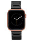 ფოტო #1 პროდუქტის Women's Black Ceramic Bracelet Compatible with 38/40/41mm Apple Watch