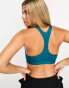 Nike Training Swoosh Dri-Fit light support sports bra in teal