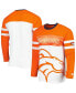 Фото #1 товара Men's Orange, White Denver Broncos Halftime Long Sleeve T-shirt