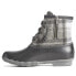 Sperry Saltwater Plaid Duck Womens Grey Casual Boots STS86704