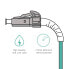 OM3 LC to LC Fibre Optic Patch Cable 0.5 m (1.6 ft) Multimode Duplex 50/125 Fibre Optic Cable for 10Gb/Gigabit SFP Transceiver, Multi-Way