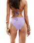 & Other Stories high leg bikini bottom with faux pearls in purple lila, 34 - фото #3