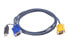ATEN USB KVM Cable 1,8m - 1.8 m - VGA - Black - HDB-15 + USB A - SPHD-15 - Male