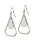 ფოტო #3 პროდუქტის Stainless Steel Polished Dangle Shepherd Hook Earrings