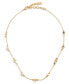 COACH faux Stone Signature Station Necklace