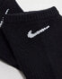 Nike Training Everyday Cushioned Plus 6 pack trainer socks in black