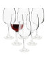 Фото #1 товара Set of 6 - 11.7 oz Clear Glass Wine Goblet