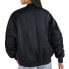 Фото #3 товара Scoop Women's Oversized Satin Bomber Jacket with Rouched Sleeves Black Small 4-6