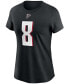 ფოტო #2 პროდუქტის Women's Kyle Pitts Black Atlanta Falcons 2021 NFL Draft First Round Pick Player Name Number T-shirt