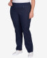 Фото #4 товара Plus Size Pull On Denim Pants