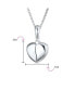 Фото #3 товара Delicate Saying BEST FRIENDS BFF Angel Wing Heart Shape Locket Necklace Pendant For Women Sterling Silver