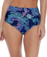 Island Escape 276910 Sea Breeze Printed Bikini Bottoms Swimsuit, 06, Navy/Multi