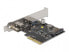 Фото #8 товара Delock 90011 - PCIe - USB 3.2 Gen 2 (3.1 Gen 2) - Low-profile - PCIe 4.0 - SATA 15-pin - 10 Gbit/s