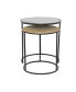 Фото #4 товара Aluminum Industrial Accent Table, Set of 2