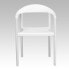 Фото #3 товара Hercules Series 1000 Lb. Capacity White Plastic Cafe Stack Chair
