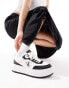 Calvin Klein Jeans bold flatform trainers in black & white