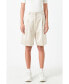 ფოტო #3 პროდუქტის Women's Pleated Wide Satin Shorts