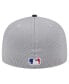 Men's Gray Detroit Tigers Pivot Mesh 59FIFTY Fitted Hat Серый, 7 3/8 - фото #2