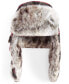 Фото #1 товара Men's Plaid Trapper Hat with Faux-Fur Lining & Trim