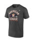 Фото #3 товара Men's Heathered Charcoal Houston Astros 2021 American League Champions Locker Room T-shirt
