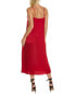 Фото #2 товара Rebecca Taylor Sateen Slip Dress Women's Red 2