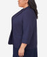 Фото #7 товара Plus Size Classic Fit Blazer Jacket