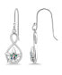 ფოტო #1 პროდუქტის Abalone Inlay Starfish Motif Fishhook Drop Earrings