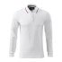 Malfini Contrast Stripe LS M MLI-25800 white polo shirt