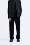 Relaxed fit velvet trousers