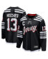 Фото #2 товара Men's Nico Hischier Black New Jersey Devils Alternate Premier Breakaway Player Jersey