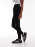 Topshop Petite high waisted legging in black