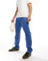 Фото #1 товара HUGO Blue jonah straight leg denim jeans in midwash blue