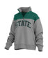 ფოტო #3 პროდუქტის Women's Gray Michigan State Spartans Avon Fleece Quarter-Zip Jacket