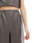 Фото #8 товара ASOS DESIGN faux leather oversized barrel leg trouser in grey