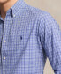 Рубашка мужская Polo Ralph Lauren Classic-Fit Gingham Stretch Poplin Голубой, 2XL - фото #3