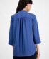 Фото #2 товара Women's Split-Neck 3/4-Sleeve Tunic Top