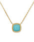 Фото #1 товара 23k Gold-Plated Sterling Silver Pendant Necklace, 16" + 3" extender