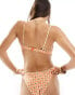 Фото #2 товара Brave Soul underwire bikini top in citron orange print