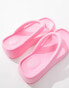 Фото #2 товара Truffle Collection wedge thong toe pool sandals in pink